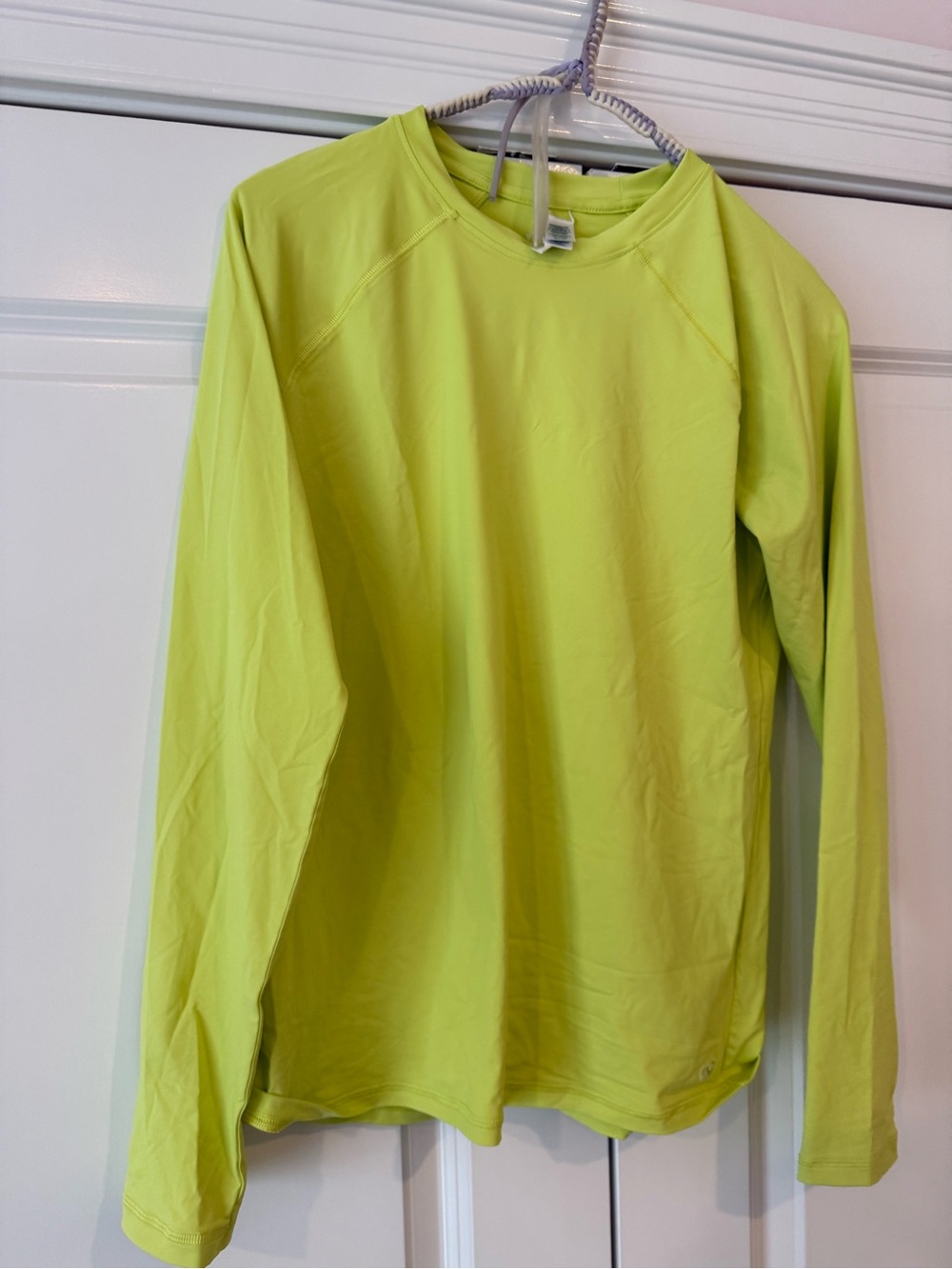 Vineyard Vines Kids Long Sleeve Swim Rashguard in Neon Lime
